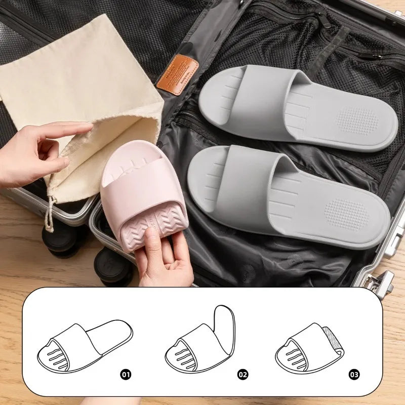 Folding Travel Slippers for Women Lightweight Slippers for Travel  Travel Clothes