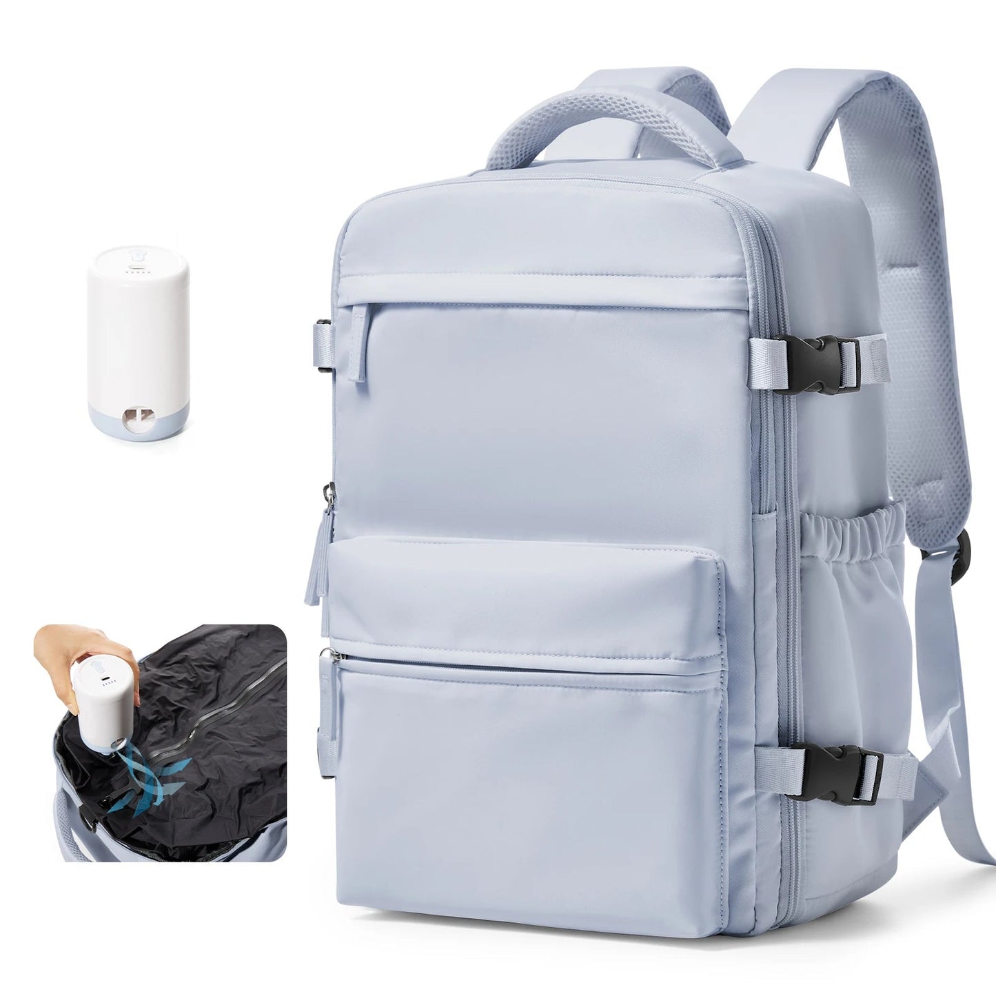 Vacuum Compression Backpack with Pump - Ryanair Cabin Bag  Travel Bags