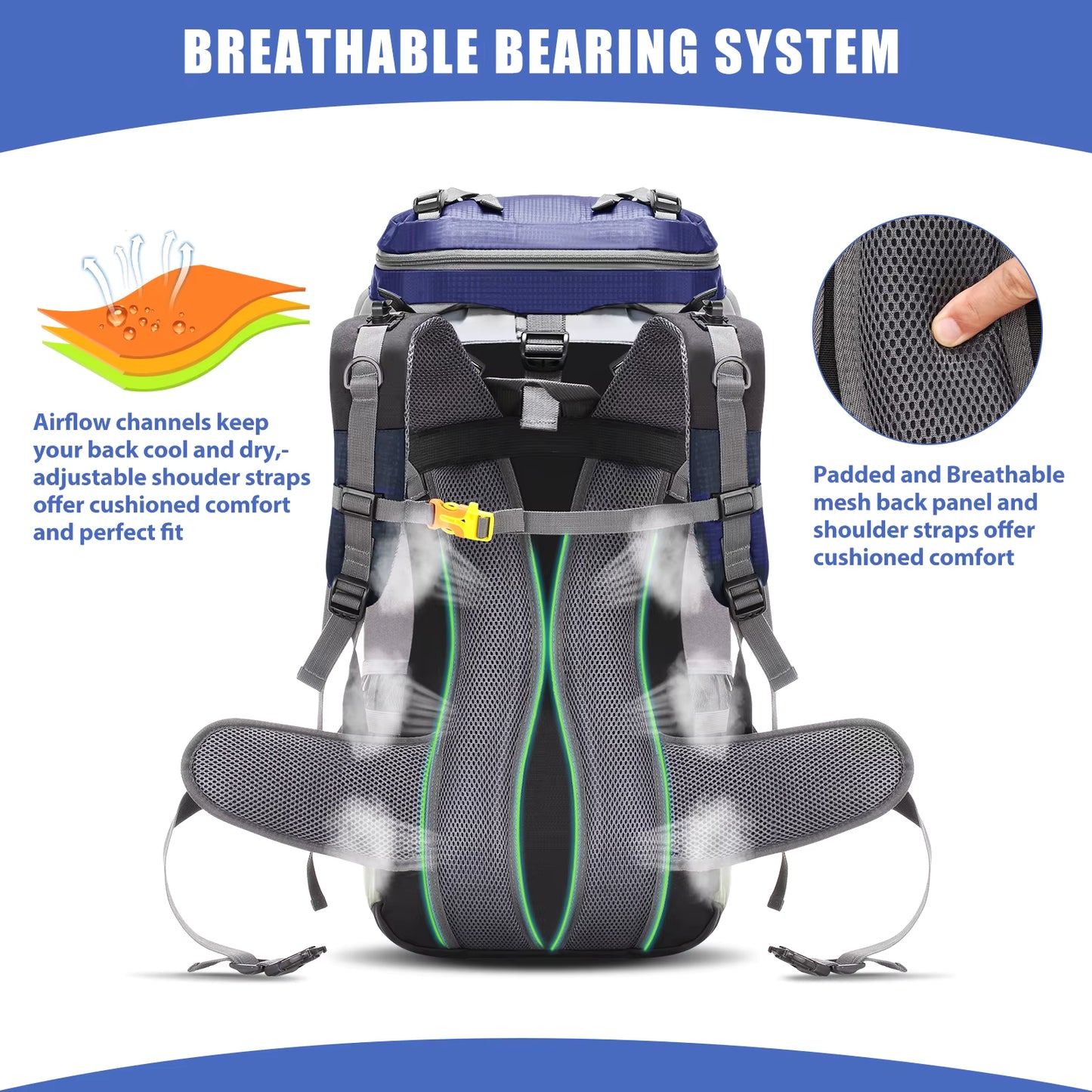 60L Backpack – Travel & Hiking Rucksack for Gap Year Adventures  Travel Backpacks and Travel Bags