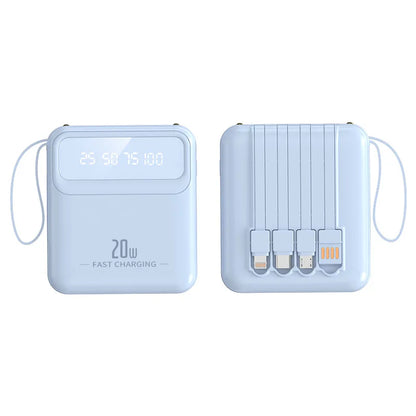ColourPop Portable Charger for Women – 10,000mAh & 20,000mAh Power Bank with 4 Built-In Cables  Travel Gadgets