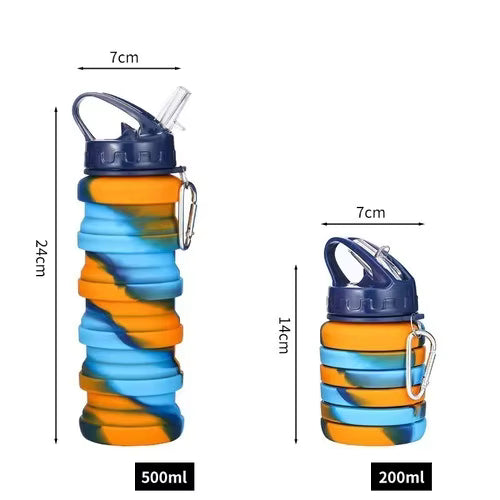 Collapsible Water Bottle - Lightweight, Travel-Friendly Water Bottle  Travel Essentials