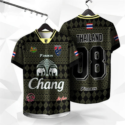 Thailand Chang Sport Football T-Shirt | Travel Souvenir Tee | Tribe Feel  Travel Clothes