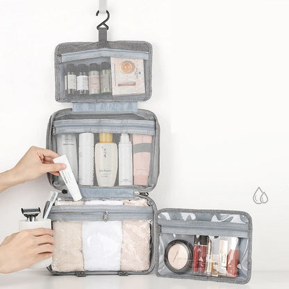 Hanging Toiletry Bag with Removable Pouch & 4 Compartments | Tribe Feel  Travel Organisers