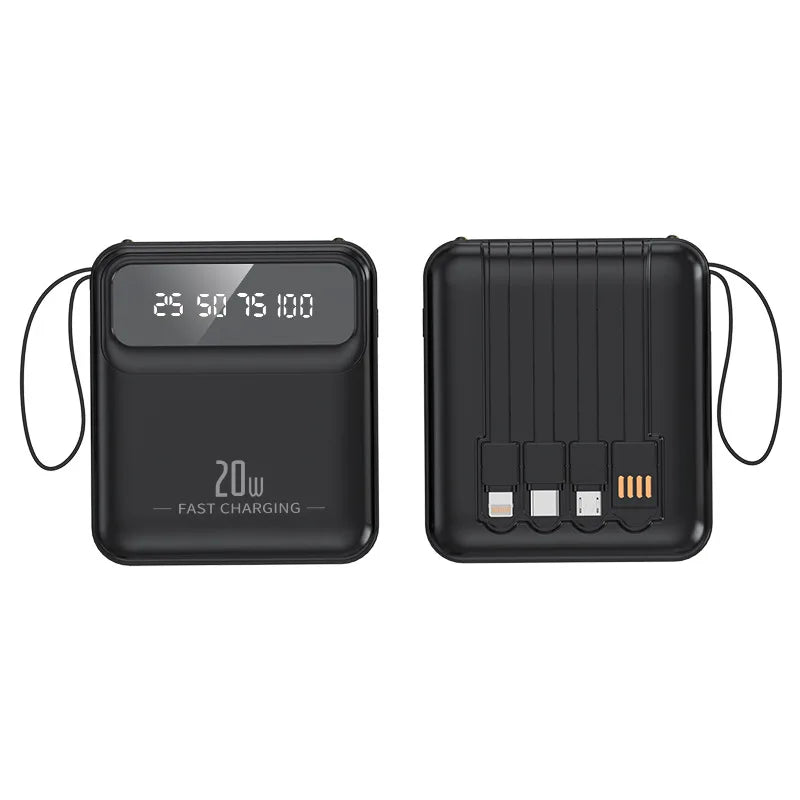ColourPop Portable Charger for Women – 10,000mAh & 20,000mAh Power Bank with 4 Built-In Cables  Travel Gadgets