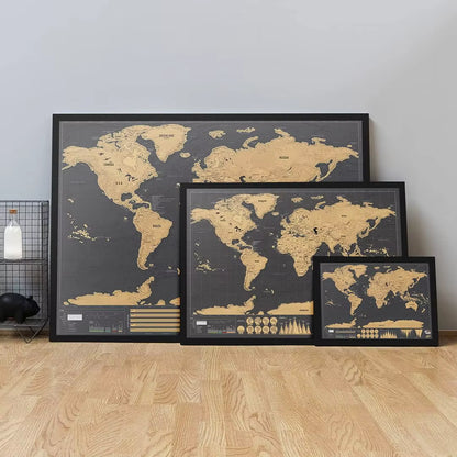 Scratch World Map – Interactive Travel Tracker & Perfect Travel Gift  Travel Gadgets