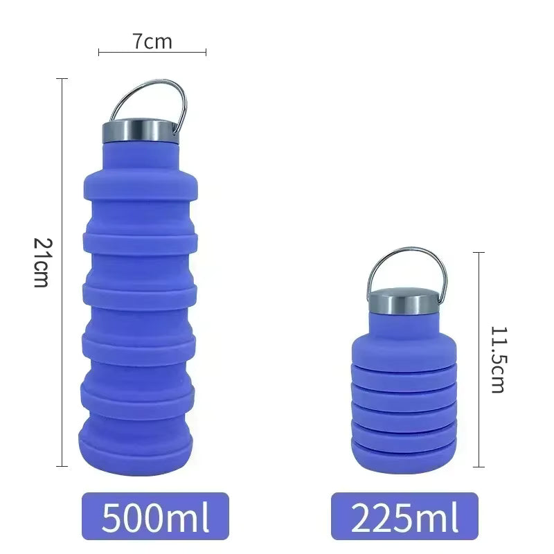 Collapsible Water Bottle - Lightweight, Travel-Friendly Water Bottle  Travel Essentials