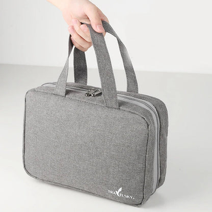 Hanging Toiletry Bag with Removable Pouch & 4 Compartments | Tribe Feel  Travel Organisers