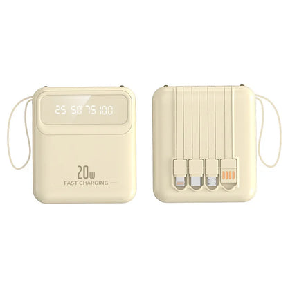 ColourPop Portable Charger for Women – 10,000mAh & 20,000mAh Power Bank with 4 Built-In Cables  Travel Gadgets