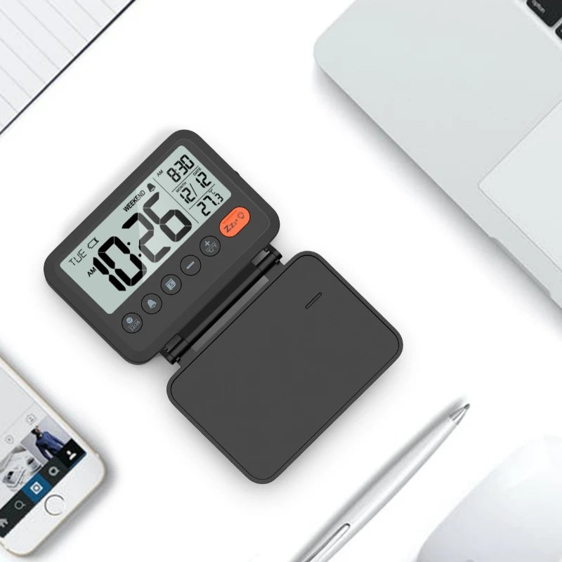Travel Clock Compact Digital Travel Alarm Clock for Home & Travel 
