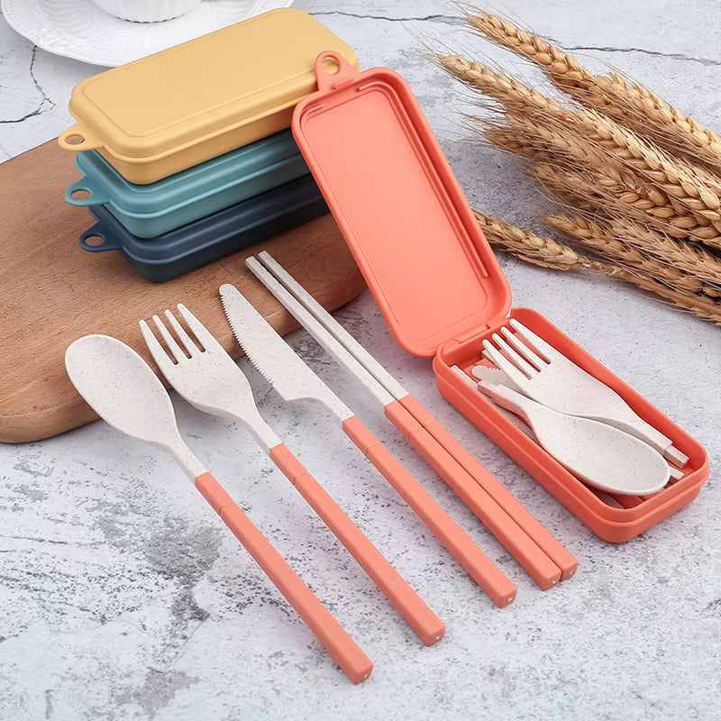 Foldable Travel Cutlery Set with Case – Eco-Friendly & Portable | Tribe Feel  Travel Essentials