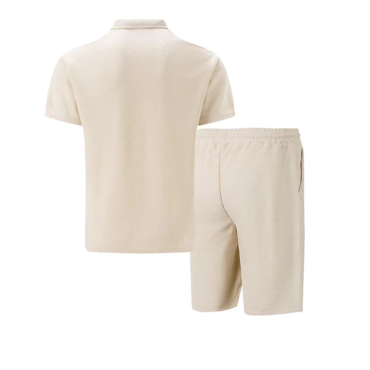 Men’s Zip Polo and Short Set | Summer Holiday & Airport Outfit | Tribe Feel  Travel Clothes