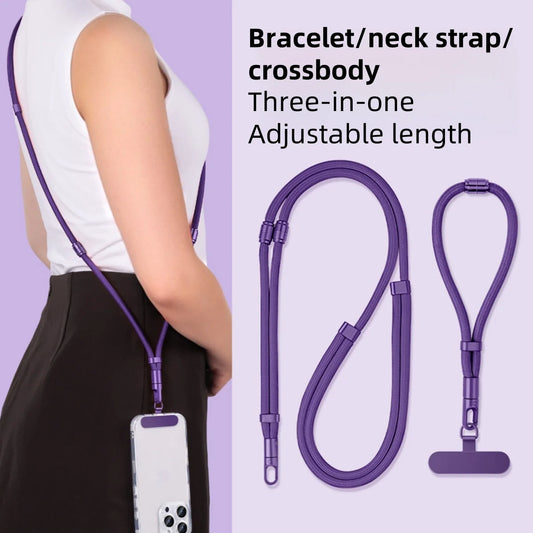 3-in-1 Phone Case Strap – Adjustable Phone Lanyard Crossbody, Bracelet & Neck Anti-Theft Strap  Travel Gadgets