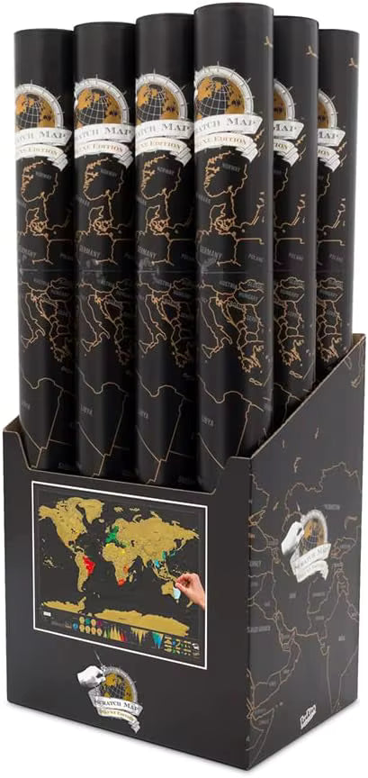 Scratch World Map – Interactive Travel Tracker & Perfect Travel Gift  Travel Gadgets