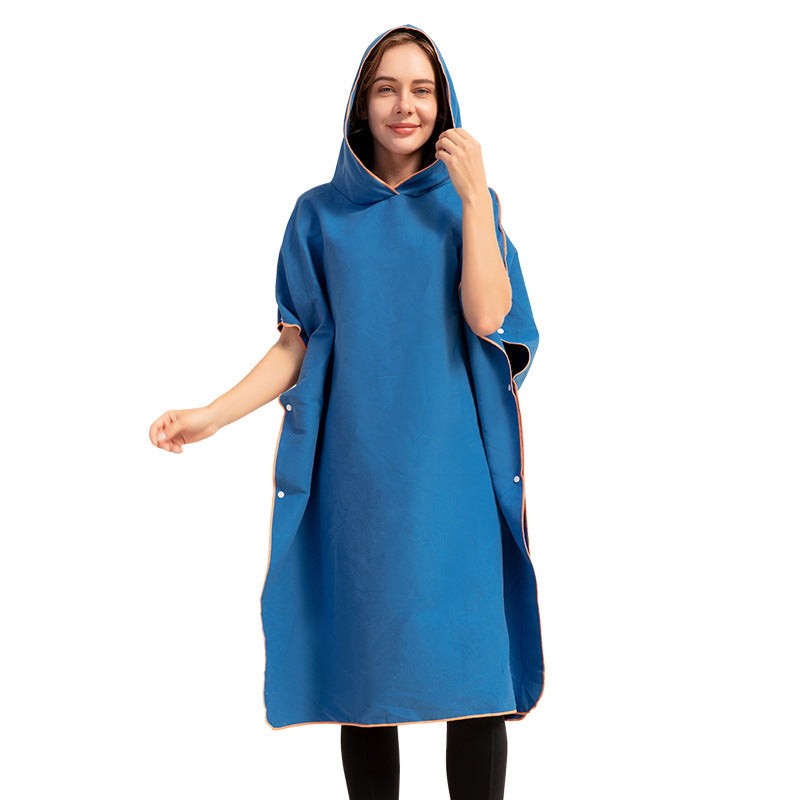 Quick-Dry Microfiber Changing Bathrobe – Lightweight & Ultra-Absorbent Beach Towel - Tribe Feel