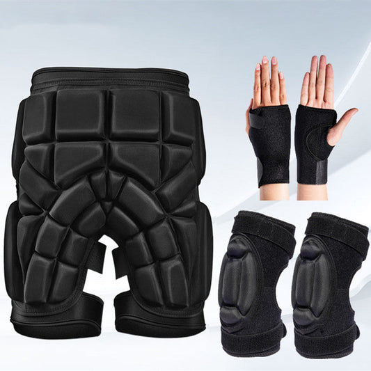 Snowboard & Ski Padded Protection – Hips, Knees & Elbows Support for Beginners  Travel Clothing