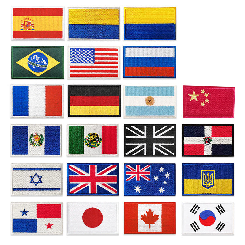 Embroidered National Flag Patch - Backpack flag patch – Travel Accessories Travel Organisers Travel Gear Travel Gifts Travel Essentials