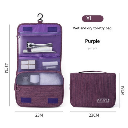 Travel Toiletry Bag with Compartments & Hanger | Portable Organizing Case – Travel Accessories Travel Organiser - Tribe Feel