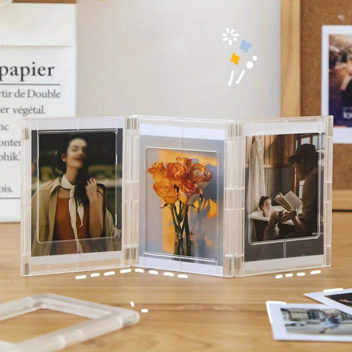 Set of 6 Magnetic Picture Frames – Creative & Colourful Photo Display | Tribe Feel  Travel Gadgets