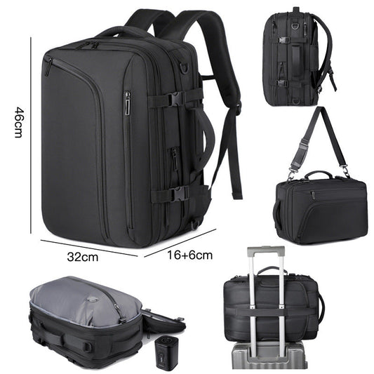 Vacuum Compression Travel Backpack with Optional Air Pump | Tribe Feel  Travel Backpacks and Travel Bags