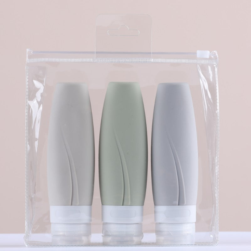 Re-fillable Silicone Travel Bottles Set – Portable, Reusable Toiletries Containers