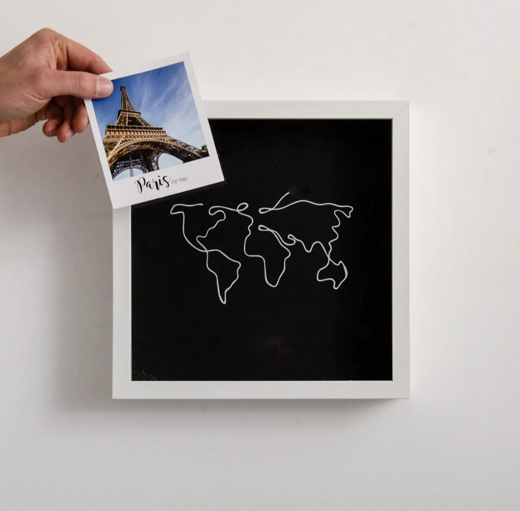 Adventures Memory Travel Box - Storage for Travel Tickets Souvenirs Photos and Memories - Tribe Feel