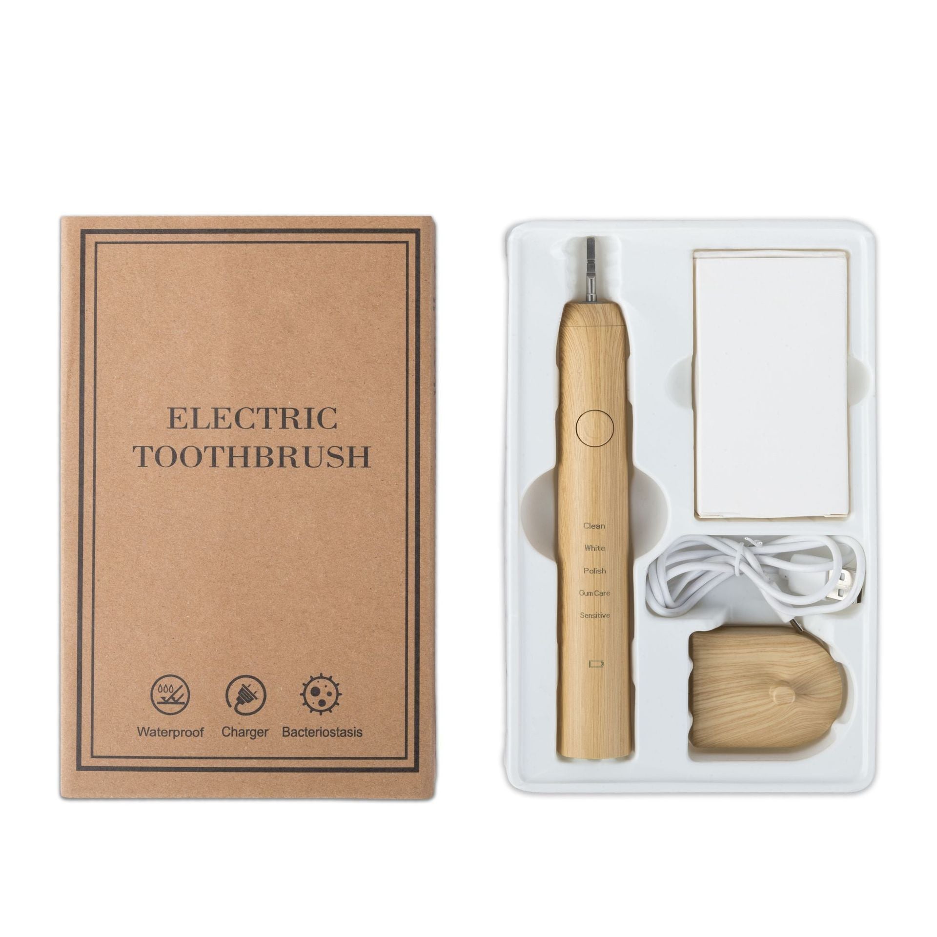 Bamboo Magnetic Levitation Environmentally Friendly Soft Bristled Electric Toothbrush  Clothing and accessories