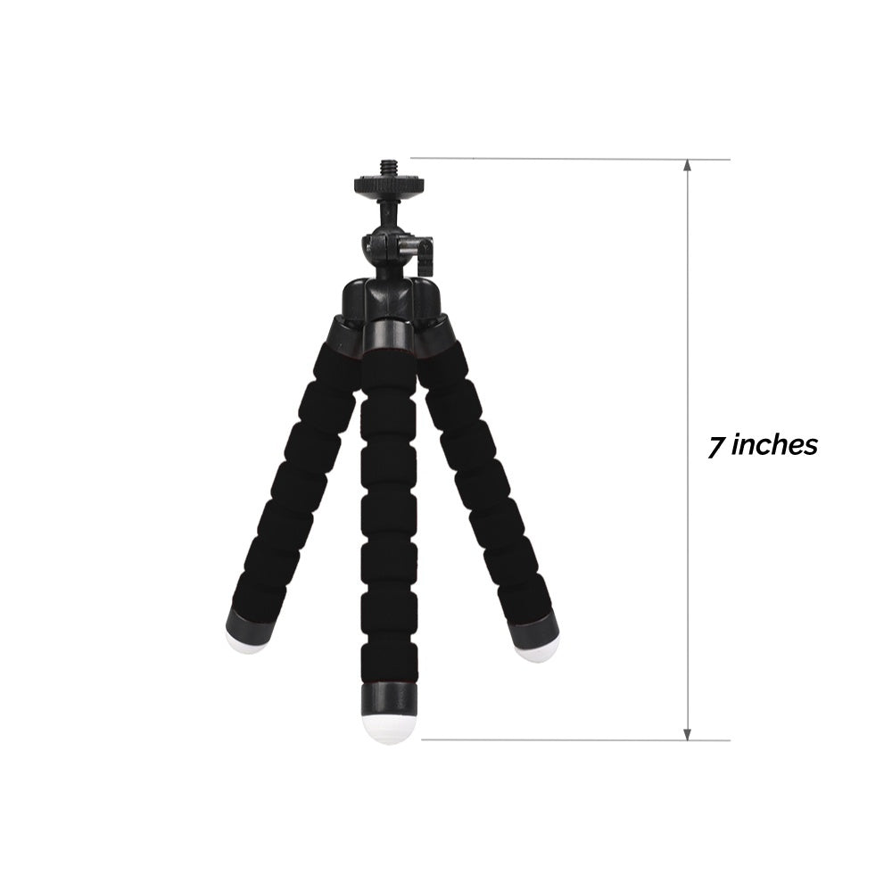 Flexible Octopus Mount Mini Tripod with Bluetooth Remote – Versatile Stand for Your Smartphone – Travel Accessories - Tribe Feel
