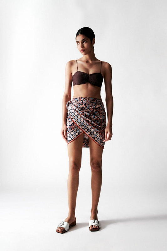 Bathing suit cover - short style sarong for beach days  Clothing and accessories