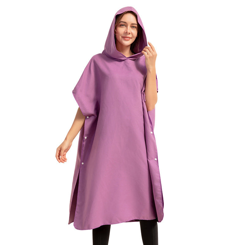 Quick-Dry Microfiber Changing Bathrobe – Lightweight & Ultra-Absorbent Beach Towel - Tribe Feel
