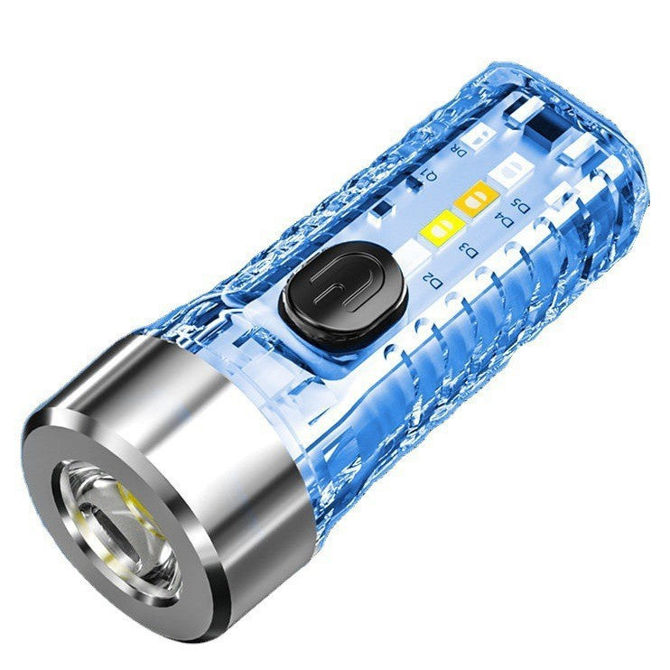 Keychain Portable Torch with USB-C Charging | Compact & Rechargeable Flashlight – Travel Accessories