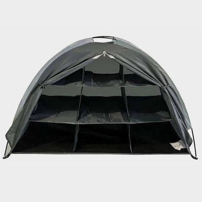 Camping Storage Tent Cabinet with Shelves – Portable Outdoor Organiser | Tribe Feel  Travel Organisers