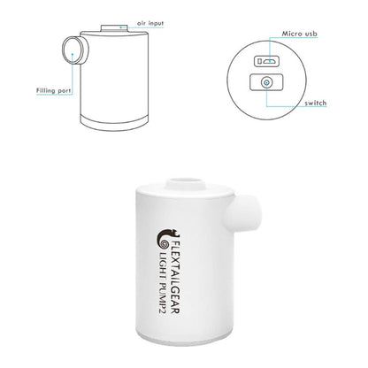 Portable Lightweight Air Pump & Vacuum – Type-C Rechargeable for Camping, Travel & Storage Bags  Travel Gadgets