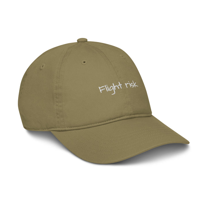 Flight Risk cap back view, travel outfit accessory