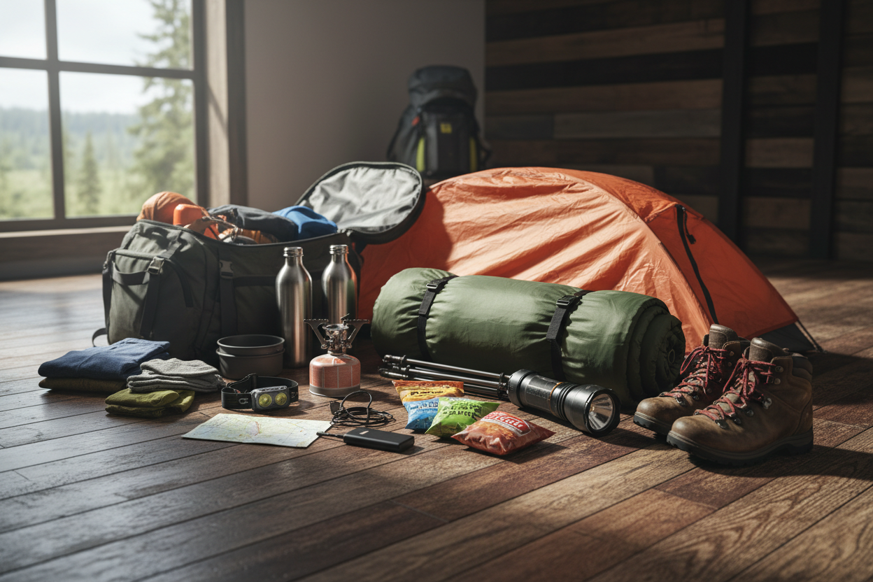 packing to go camping