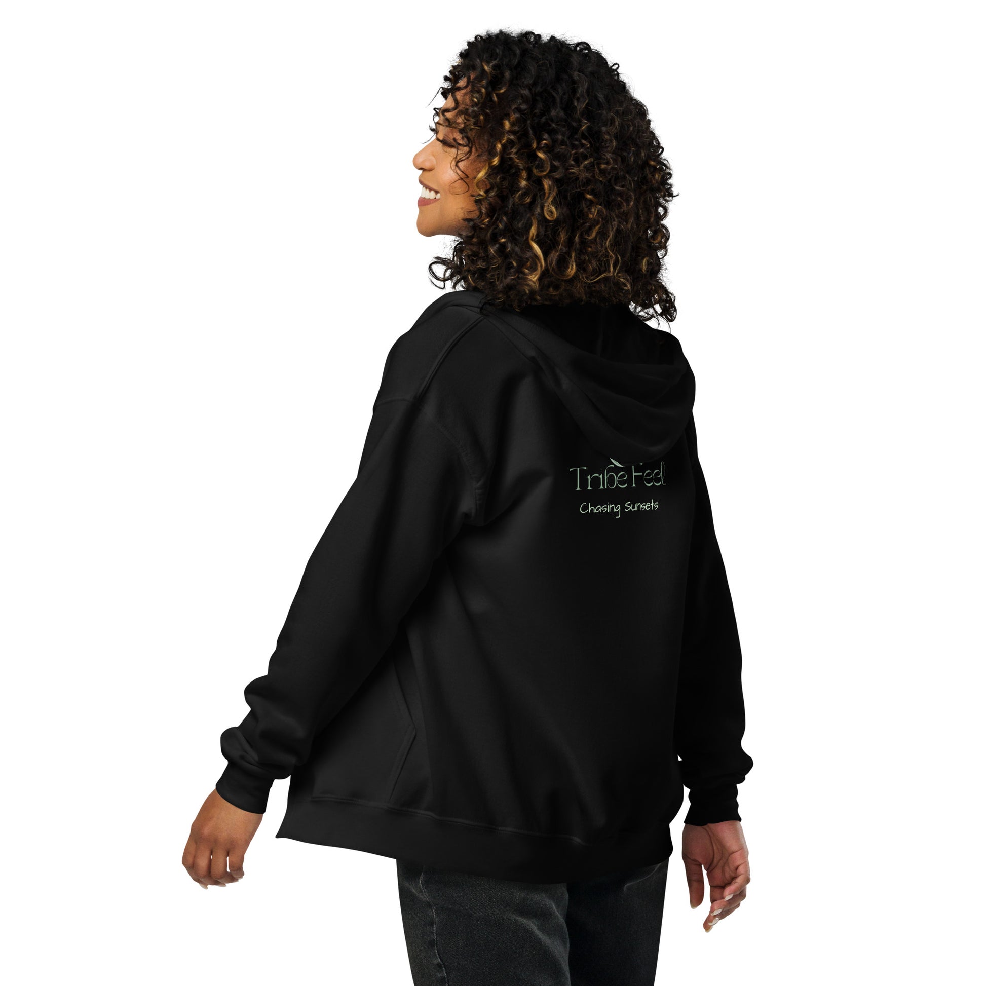 Unisex Chasing Sunsets Zip Hoodie - Tribe Feel
