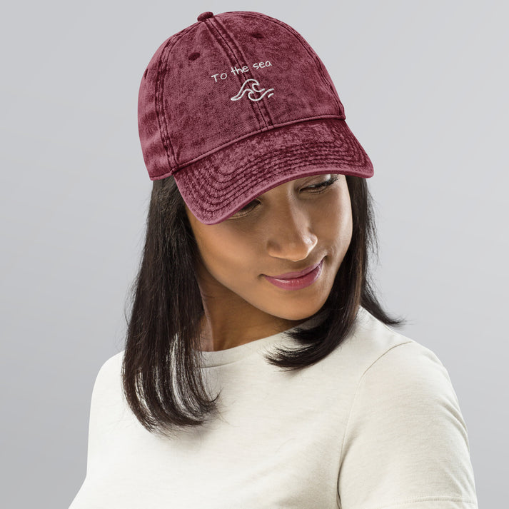 To The Sea cap – back embroidery detail