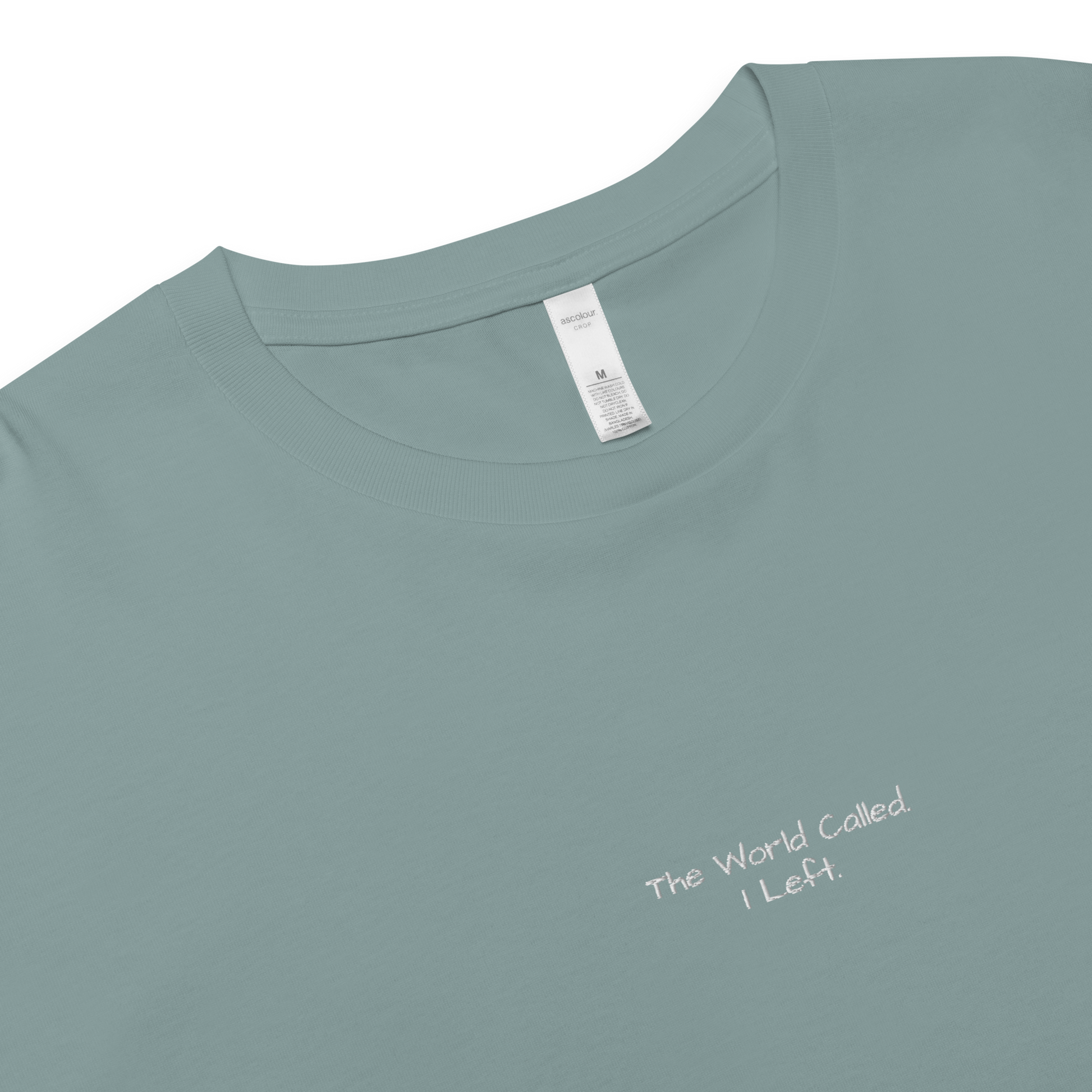 The World Called I Left - Women’s crop top - Perfect Travel Gift -  Travel Clothing