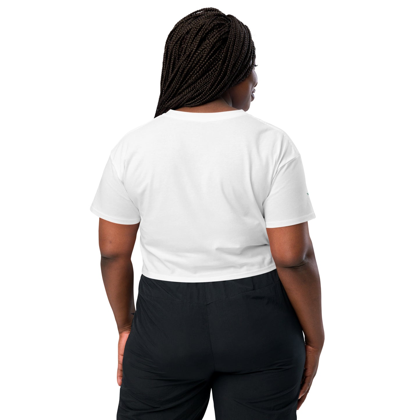 I'd rather be travelling. White crop top for women. Women's cropped t-shirt. Embroidered t-shirt. travel gifts