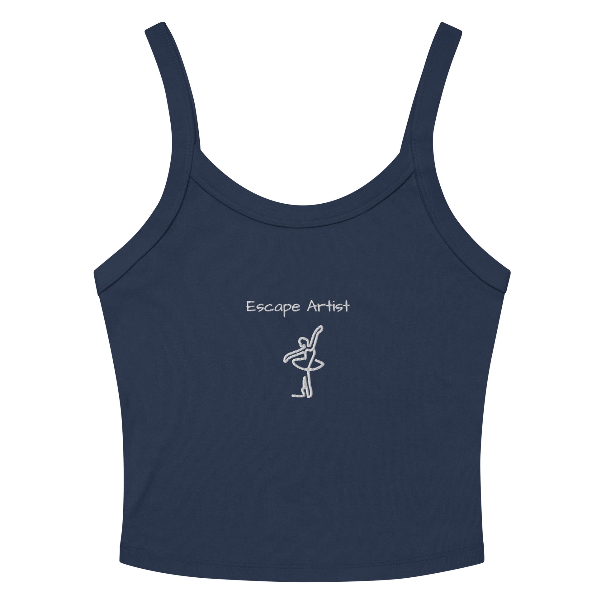 Escape Artist Women’s Navy Tank Top - Unique Travel Gift 